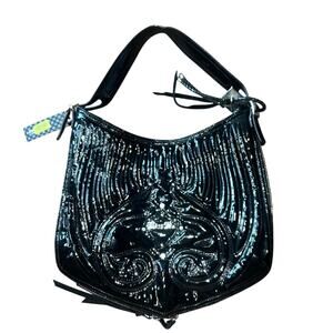 Vintage Y2K NWT Black Sparkly Miss Me Jeans Brand Purse